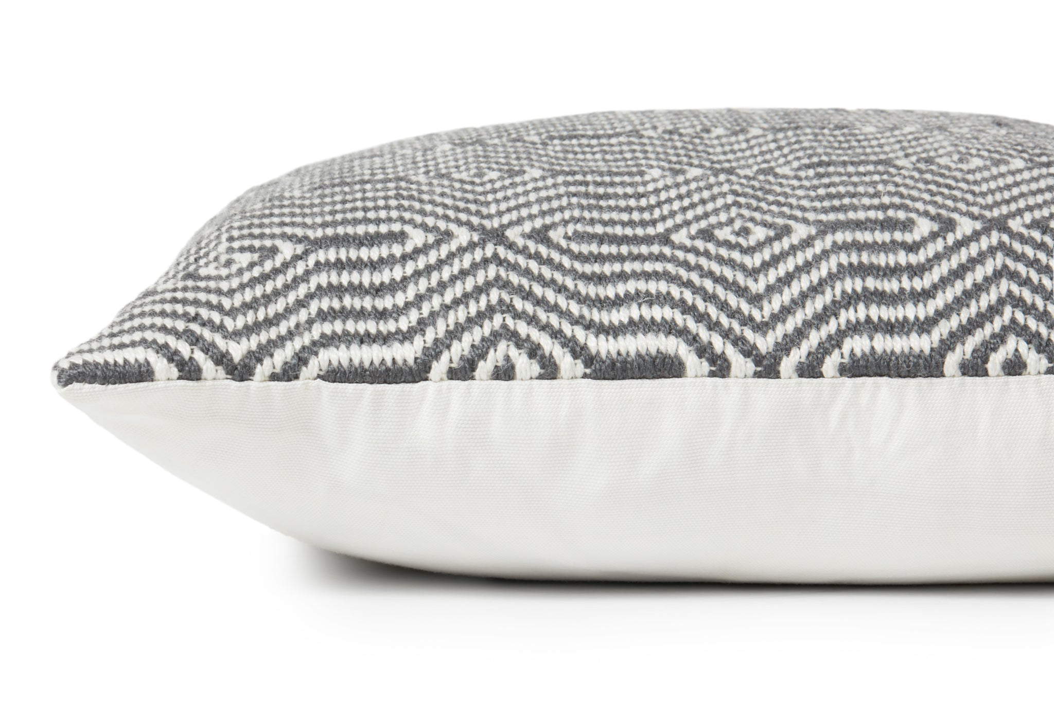 Charcoal / White Pillow shown from another angle.