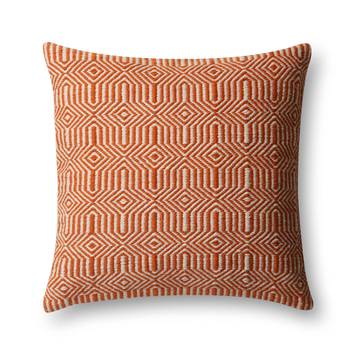Orange / Ivory Pillow — a Loloi pillow at Laurie Yapp Home.