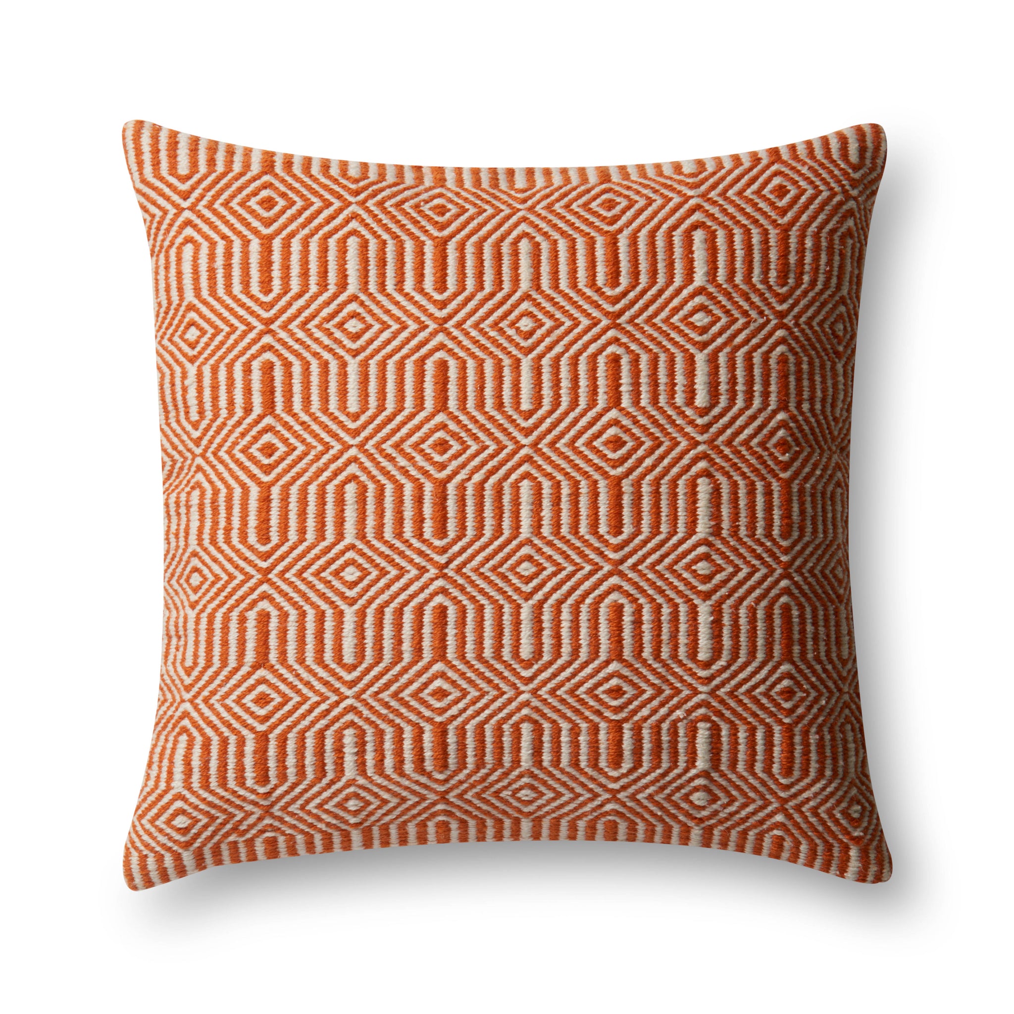 Orange / Ivory Pillow — a Loloi pillow at Laurie Yapp Home.