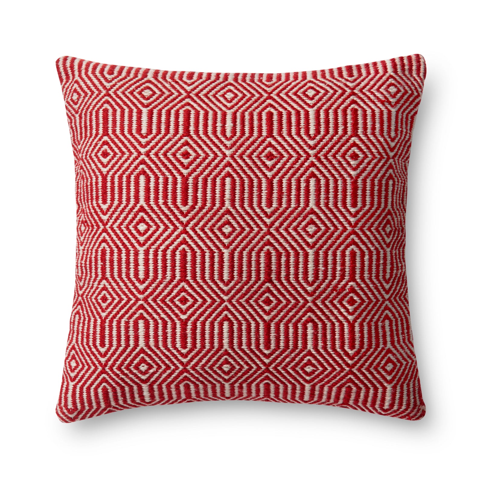 Red / Ivory Pillow — a Loloi pillow at Laurie Yapp Home.