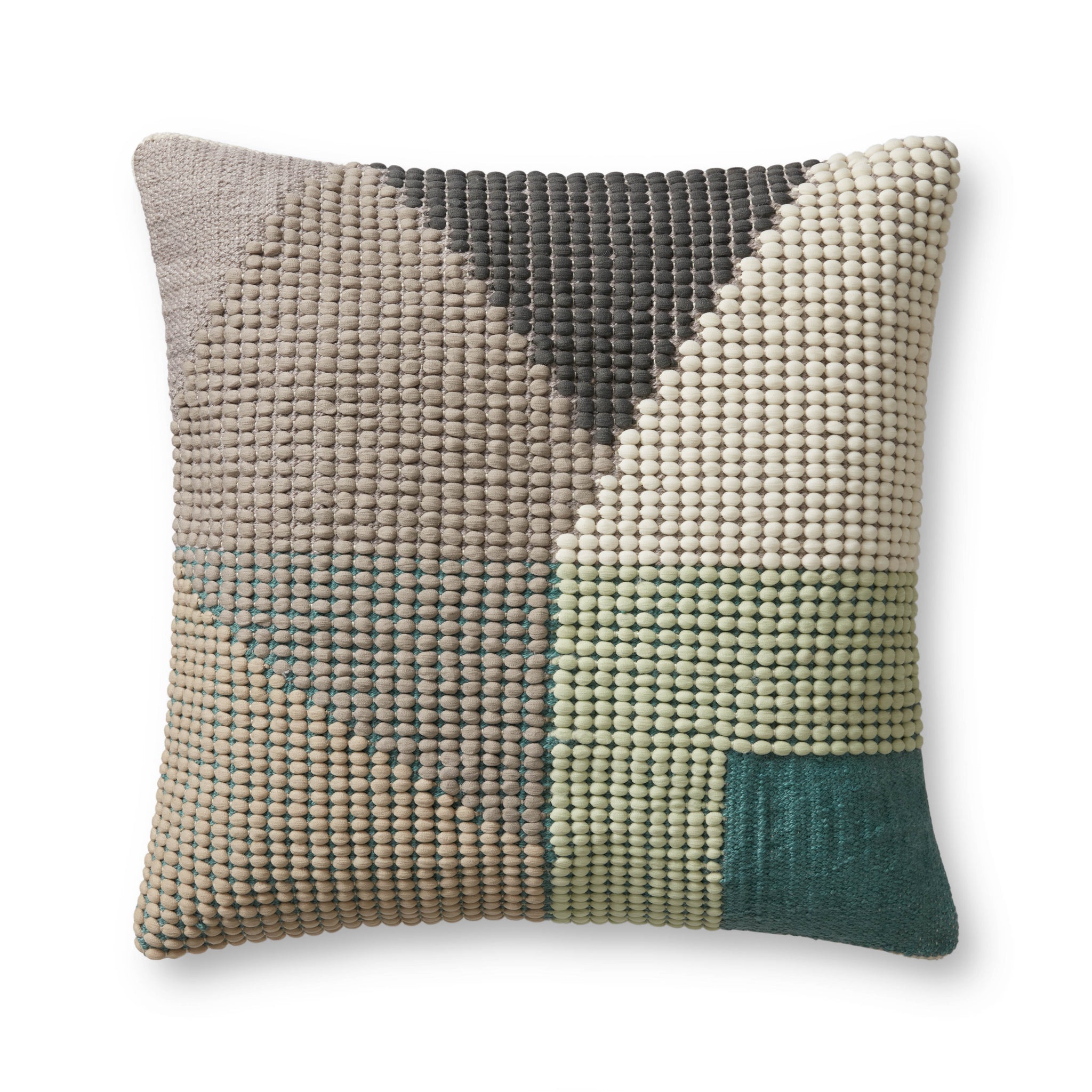 Teal / Multi Pillow — a Loloi pillow at Laurie Yapp Home.