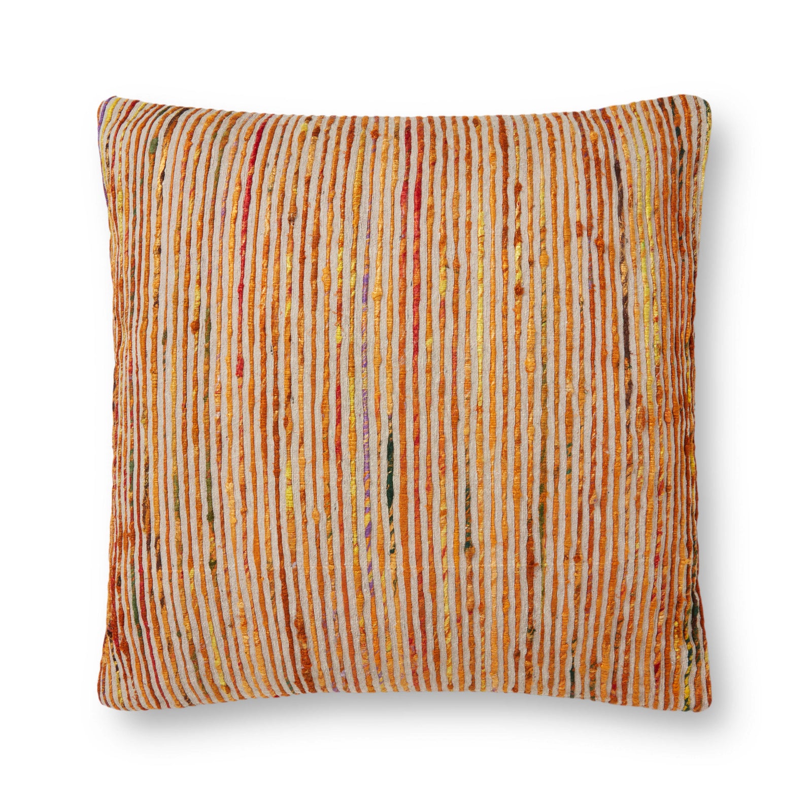 Rust / Multi Pillow (Pattern 1) — a Loloi pillow at Laurie Yapp Home.