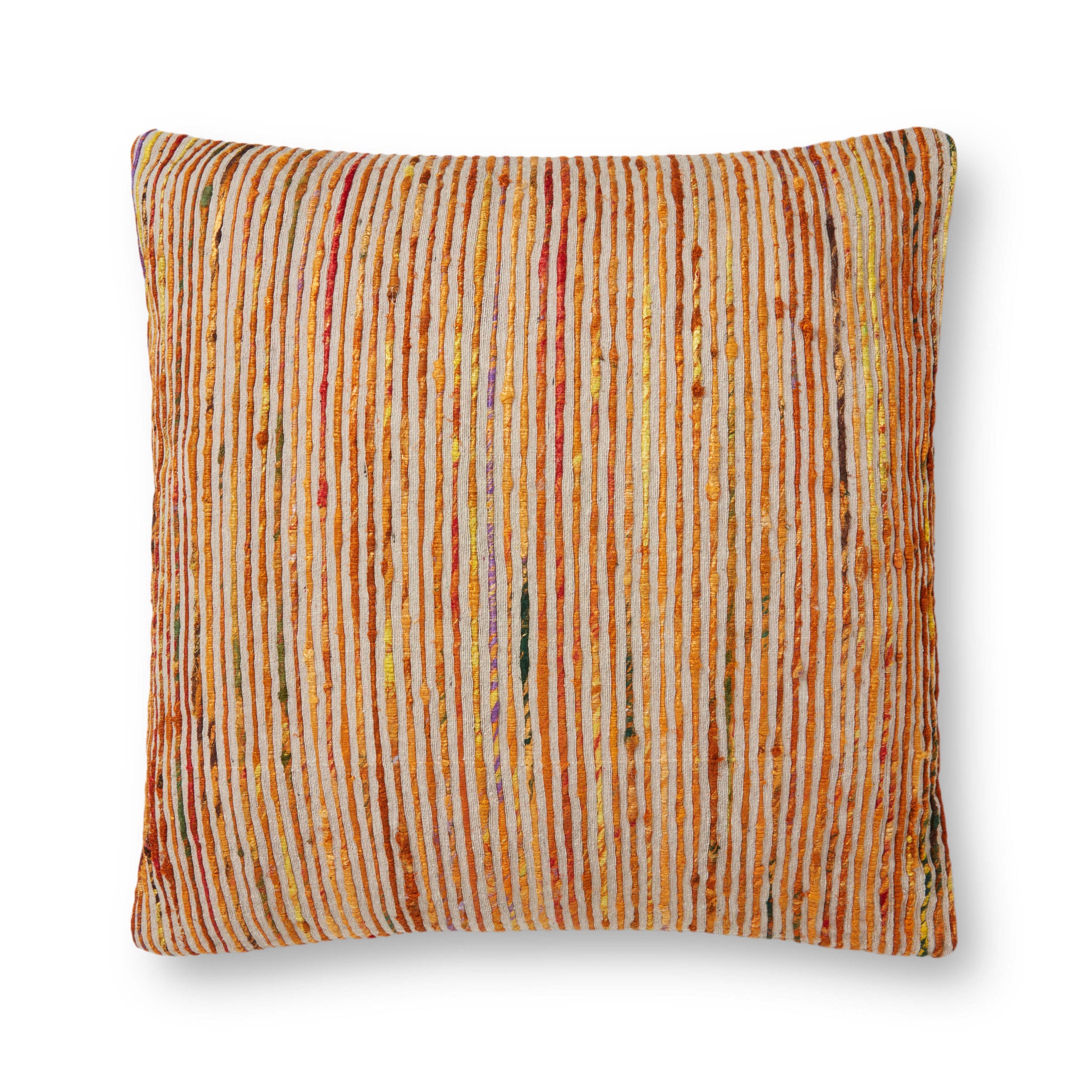 Rust / Multi Pillow (Pattern 1) — a Loloi pillow at Laurie Yapp Home.
