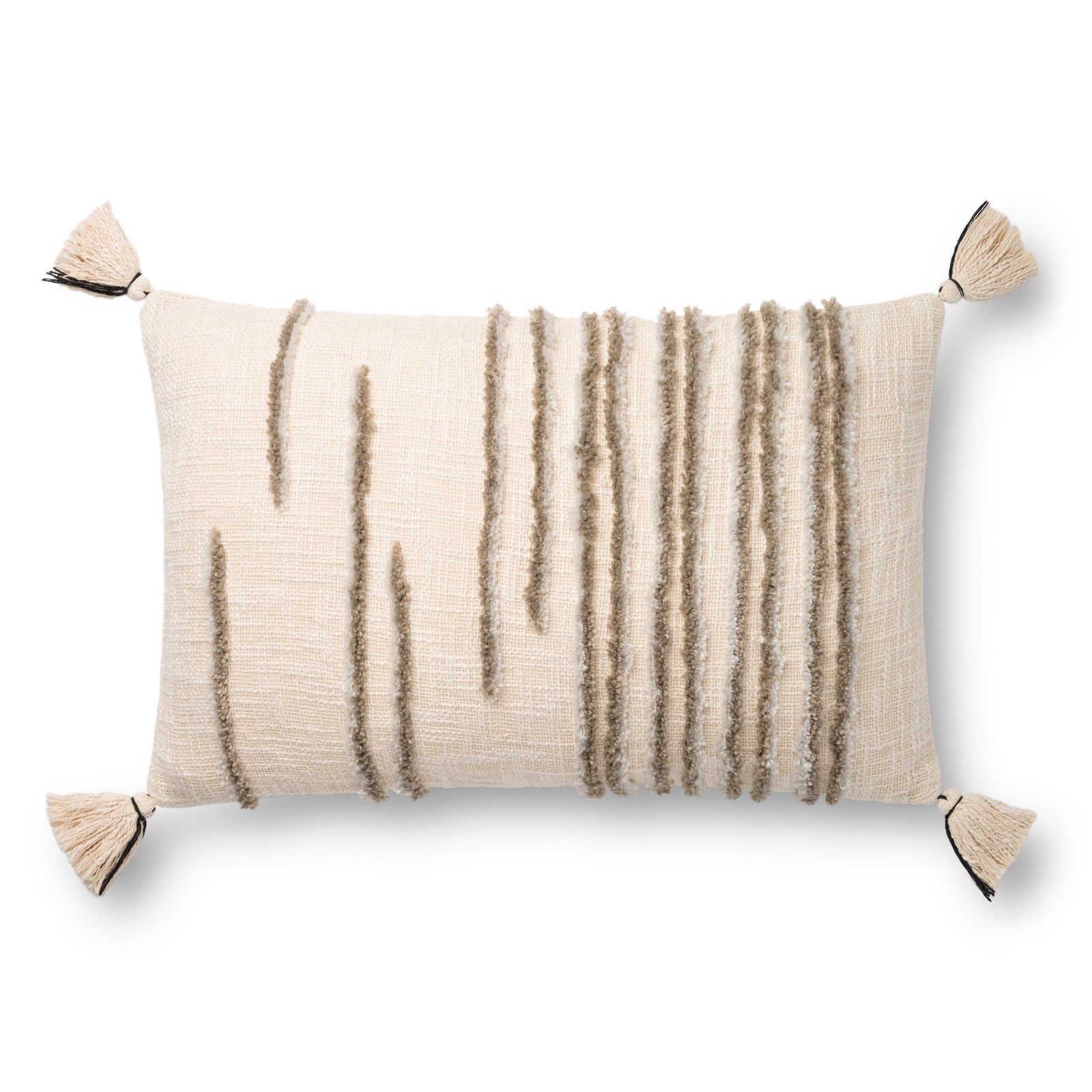 Natural / Stone Pillow — a Loloi pillow at Laurie Yapp Home.