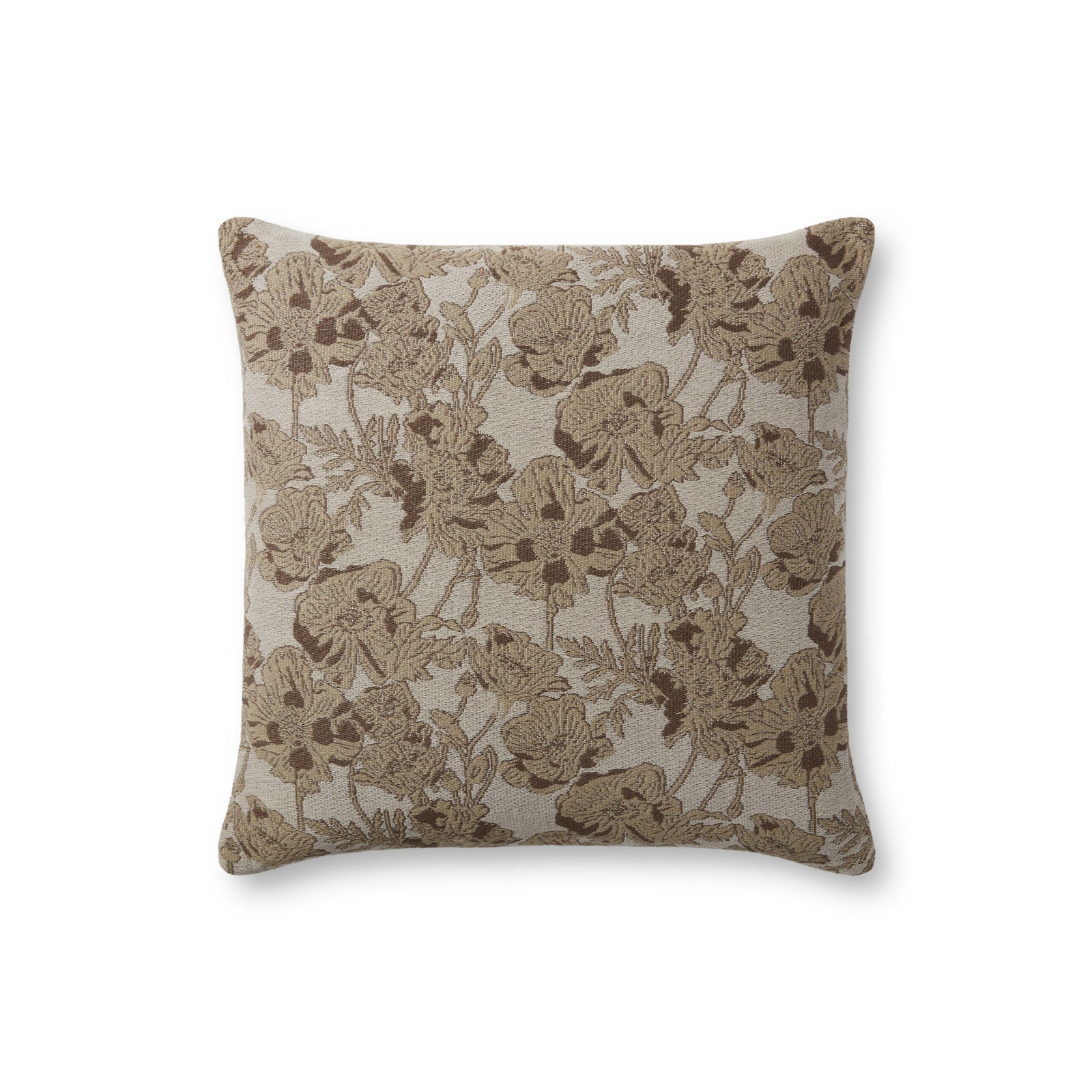 Matilda Beige / Mocha Pillow — a Loloi pillow at Laurie Yapp Home.