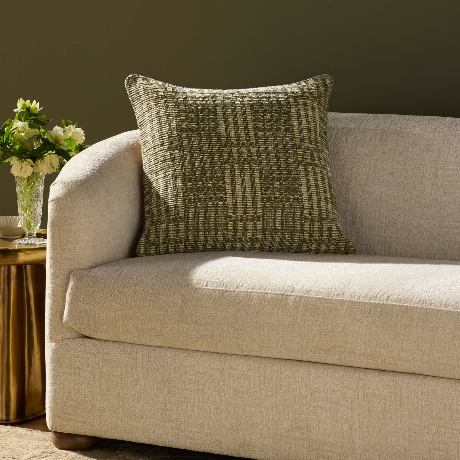 Vinnie Green Pillow — a Loloi pillow at Laurie Yapp Home.