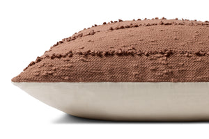 Rustic Brown Pillow shown from another angle.