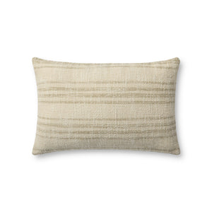 Beige / Natural Pillow (Pattern 1) — a Loloi pillow at Laurie Yapp Home.
