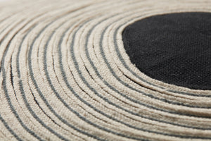 Black / Natural Pillow (Pattern 1) shown from another angle.