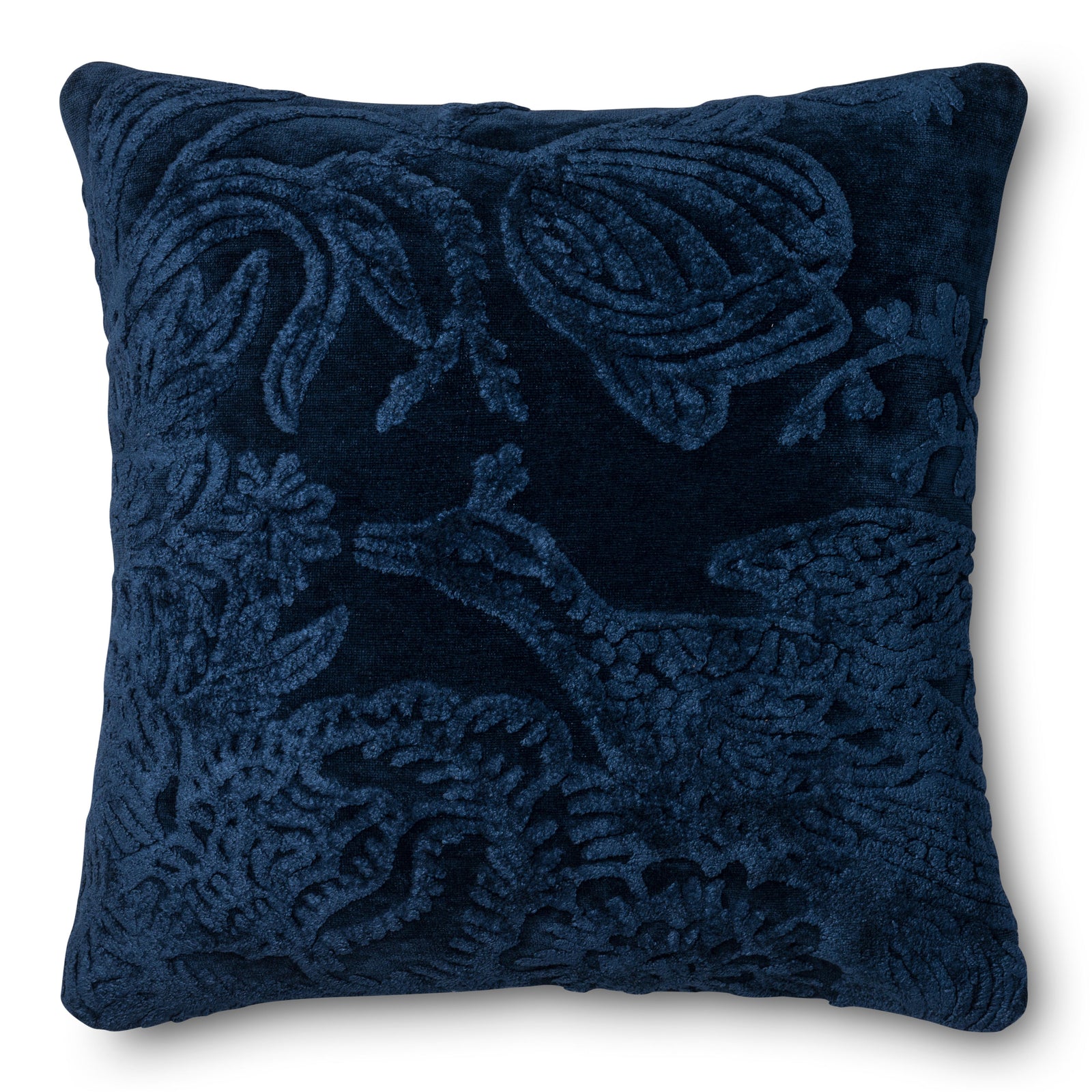 Indigo Pillow (Pattern 1) — a Loloi pillow at Laurie Yapp Home.