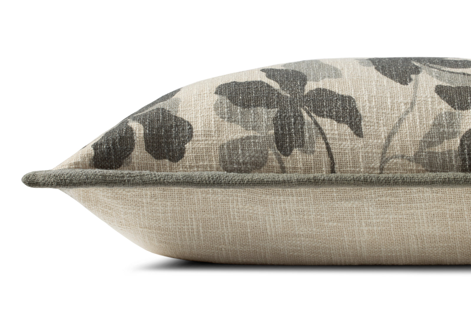 Charcoal / Natural Pillow — a Loloi pillow at Laurie Yapp Home.