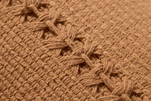 Harvey Orange Pillow shown from another angle.