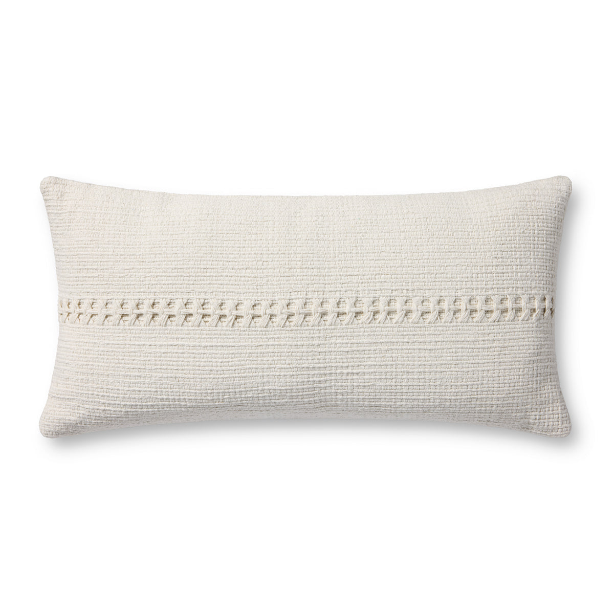 Harvey White Pillow — a Loloi pillow at Laurie Yapp Home.
