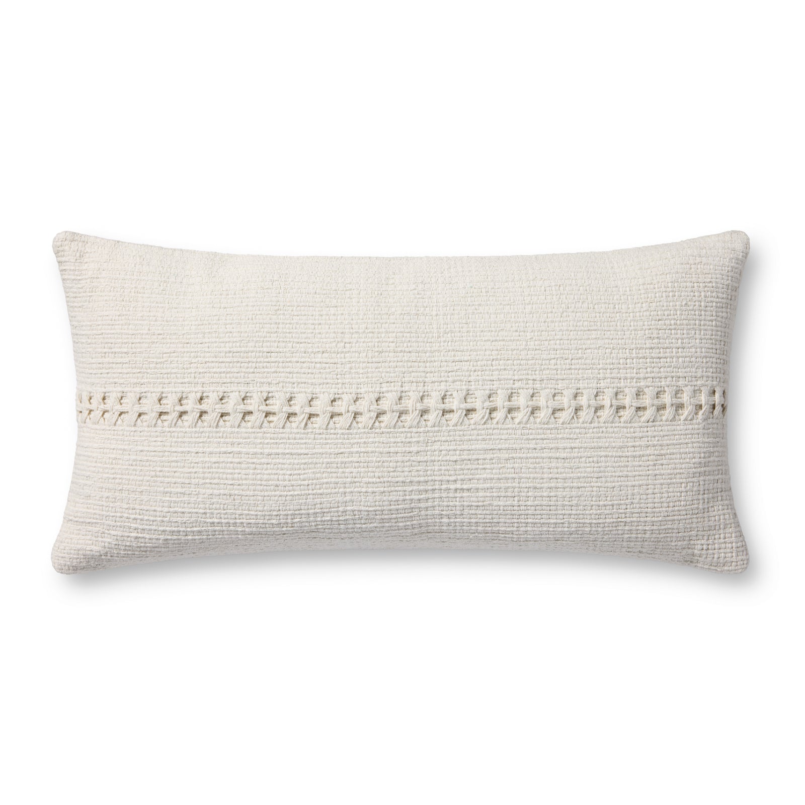 Harvey White Pillow — a Loloi pillow at Laurie Yapp Home.