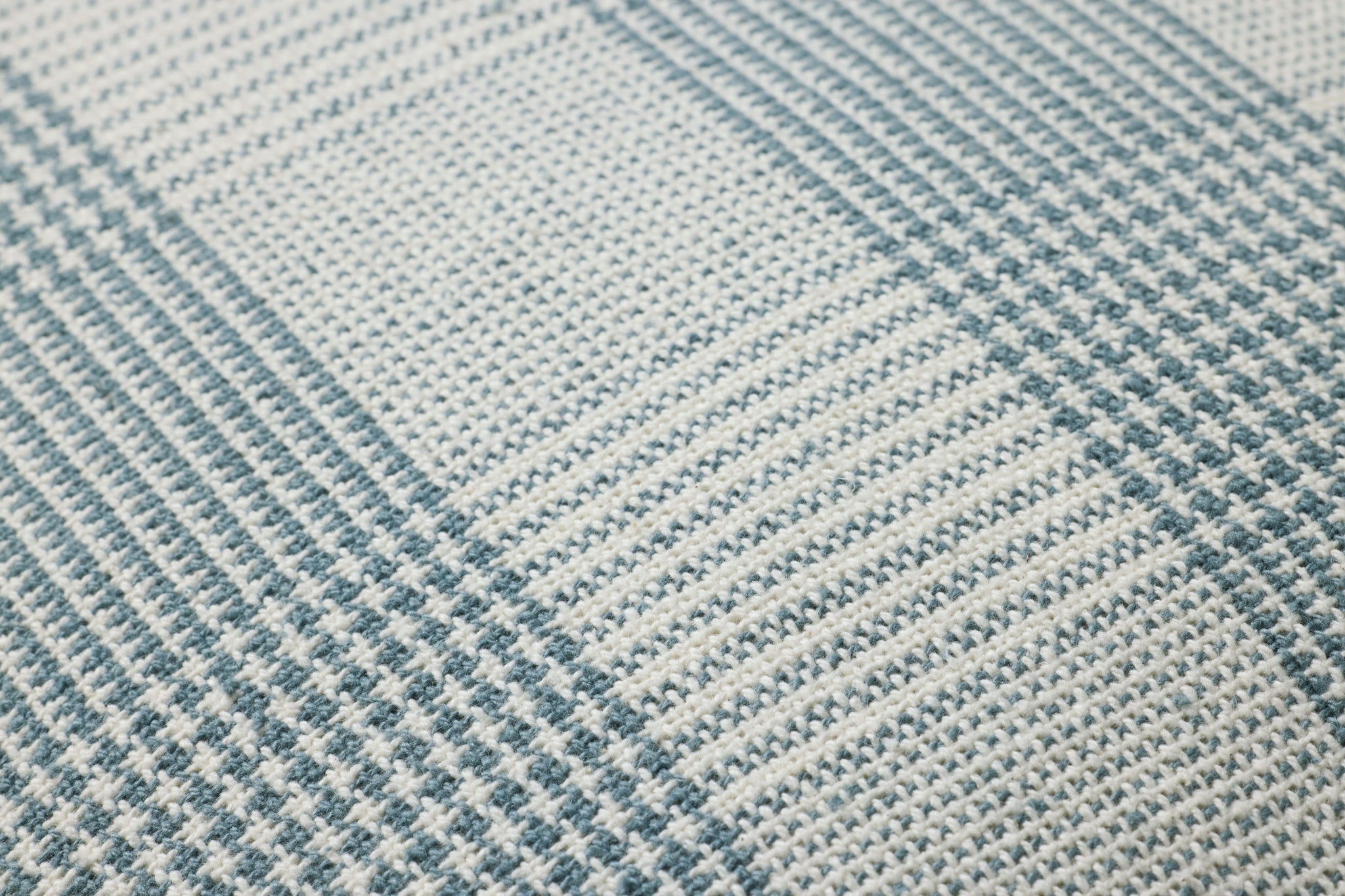 Auggie Blue / White Pillow shown from another angle.