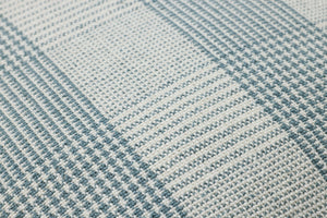 Auggie Blue / White Pillow shown from another angle.