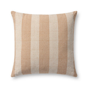 Auggie Orange / White Pillow — a Loloi pillow at Laurie Yapp Home.