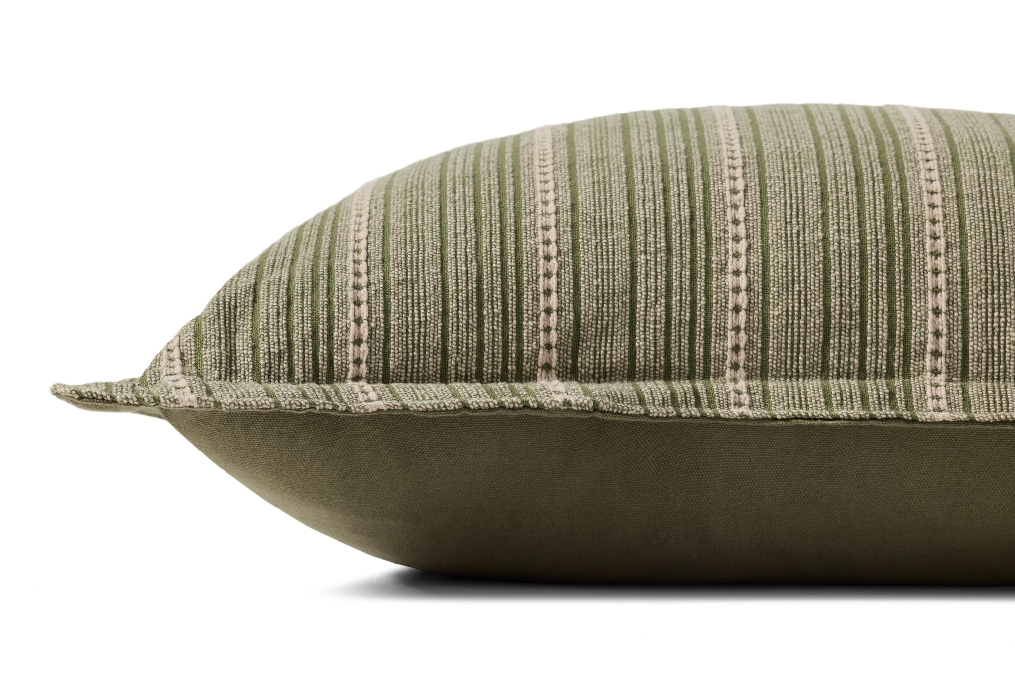Howie Green / Natural Pillow shown from another angle.