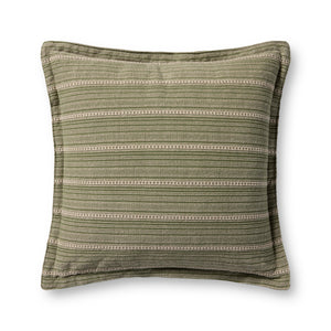 Howie Green / Natural Pillow — a Loloi pillow at Laurie Yapp Home.