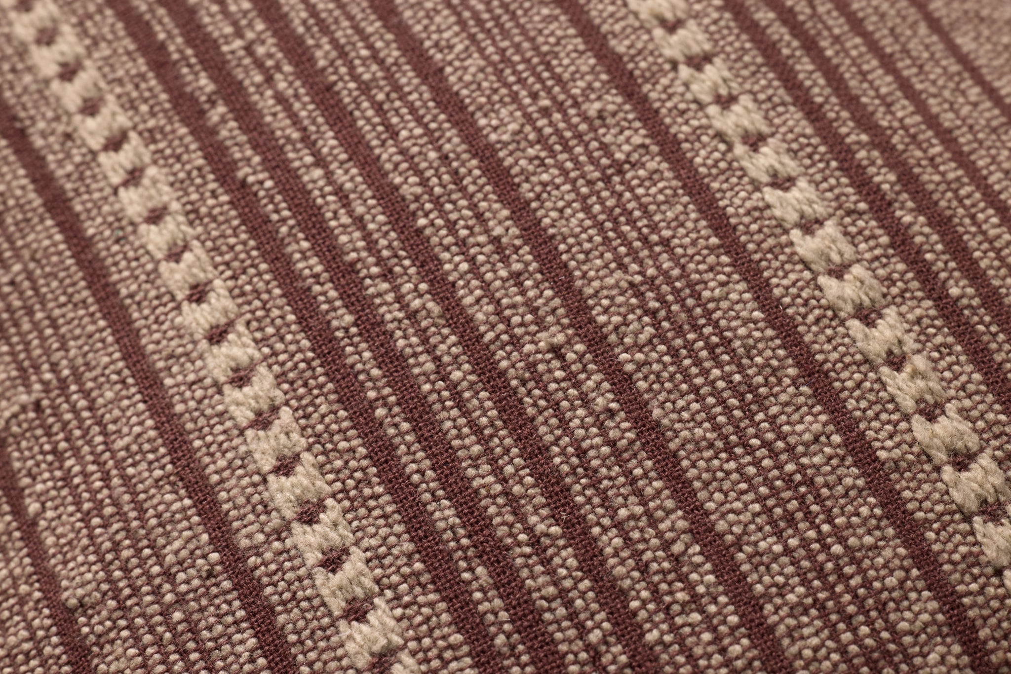 Howie Wine / Natural Pillow shown from another angle.