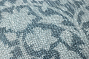 Kathleen Blue Pillow shown from another angle.