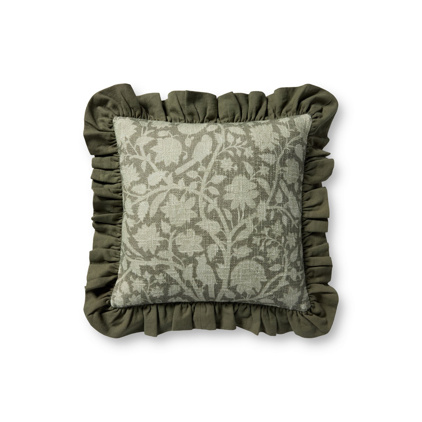 Kathleen Green Pillow — a Loloi pillow at Laurie Yapp Home.
