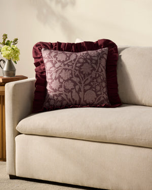 Kathleen Wine Pillow shown from another angle.