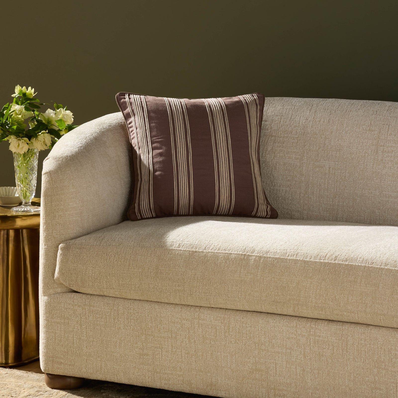Verona Brown Pillow — a Loloi pillow at Laurie Yapp Home.