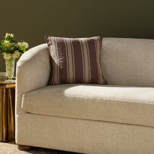 Verona Brown Pillow shown from another angle.