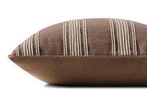 Verona Brown Pillow shown from a different angle to reveal its pattern.