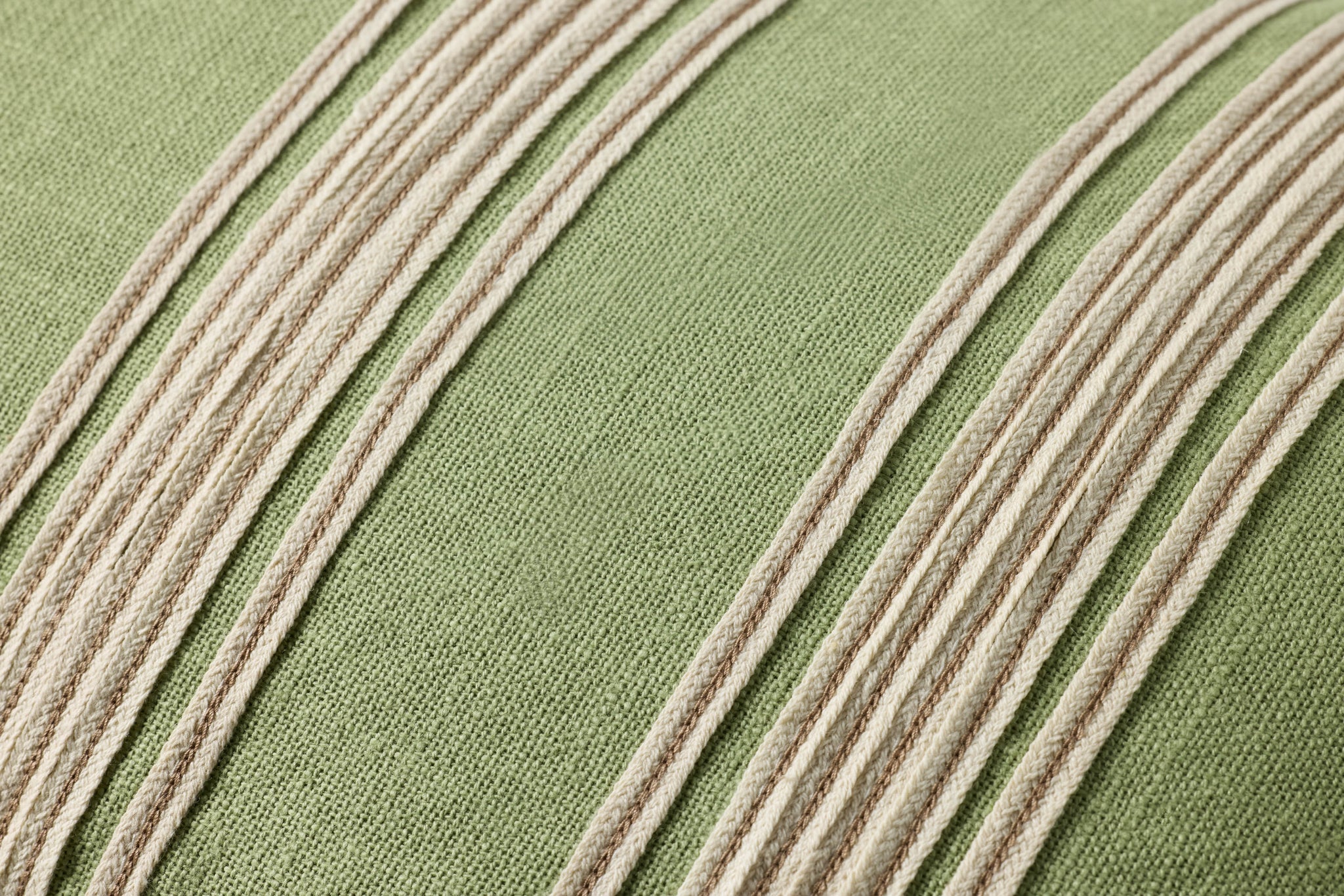 Verona Green Pillow shown from another angle.