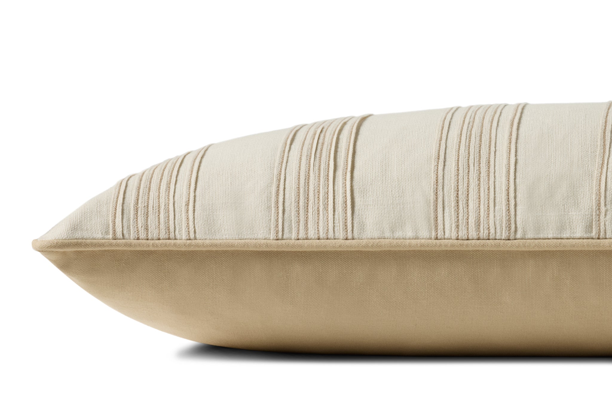Verona Ivory Pillow shown from a different angle to reveal its pattern.