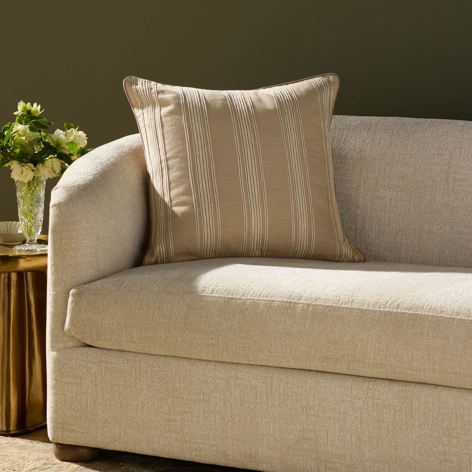 Verona Natural Pillow — a Loloi pillow at Laurie Yapp Home.