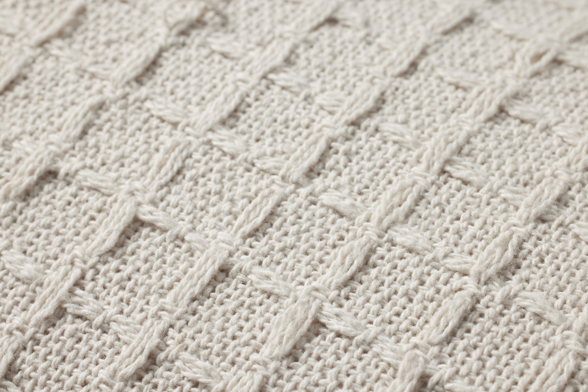 Ivory Pillow (Pattern 11) shown from a different angle to reveal its pattern.