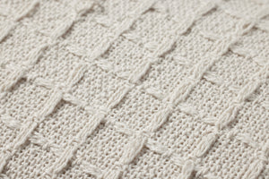 Ivory Pillow (Pattern 11) shown from a different angle to reveal its pattern.