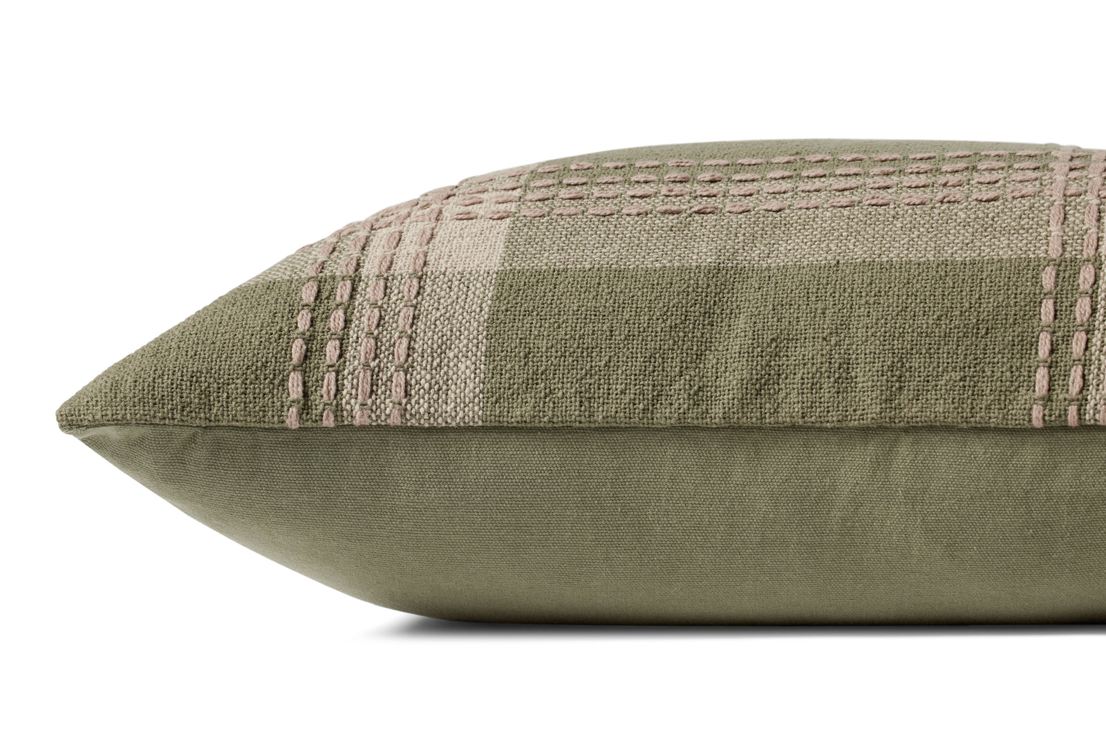Green / Multi Pillow (Pattern 6) — a Loloi pillow at Laurie Yapp Home.