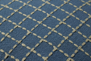 Blue / Green Pillow shown from a different angle to reveal its pattern.