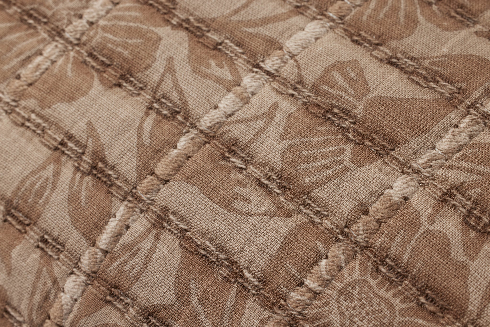 Cinnamon Pillow shown from a different angle to reveal its pattern.