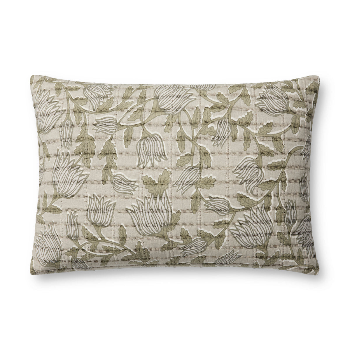 Natural / Sage Pillow — a Loloi pillow at Laurie Yapp Home.