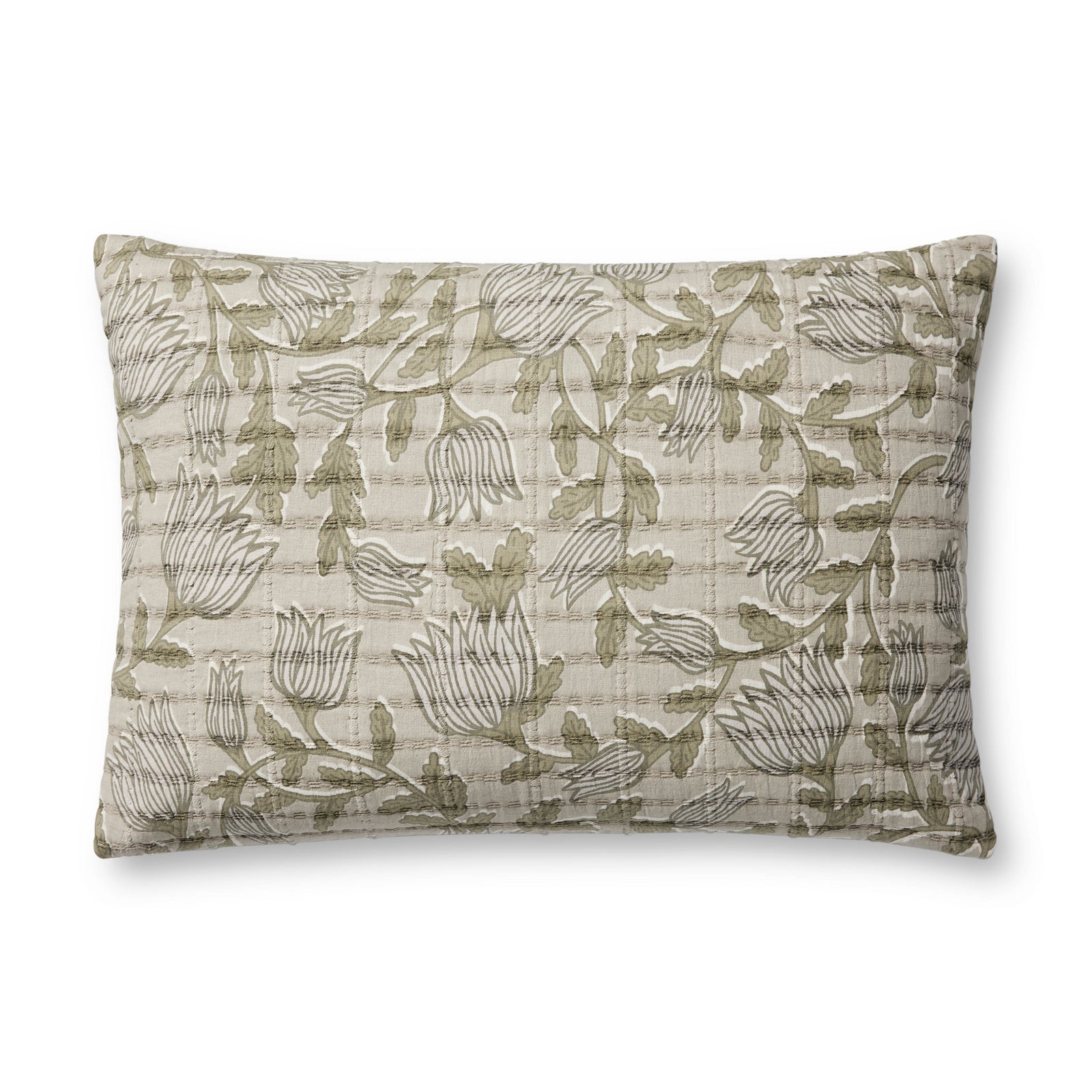 Natural / Sage Pillow — a Loloi pillow at Laurie Yapp Home.