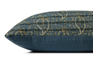 Blue / Green Pillow (Pattern 1) shown from another angle.