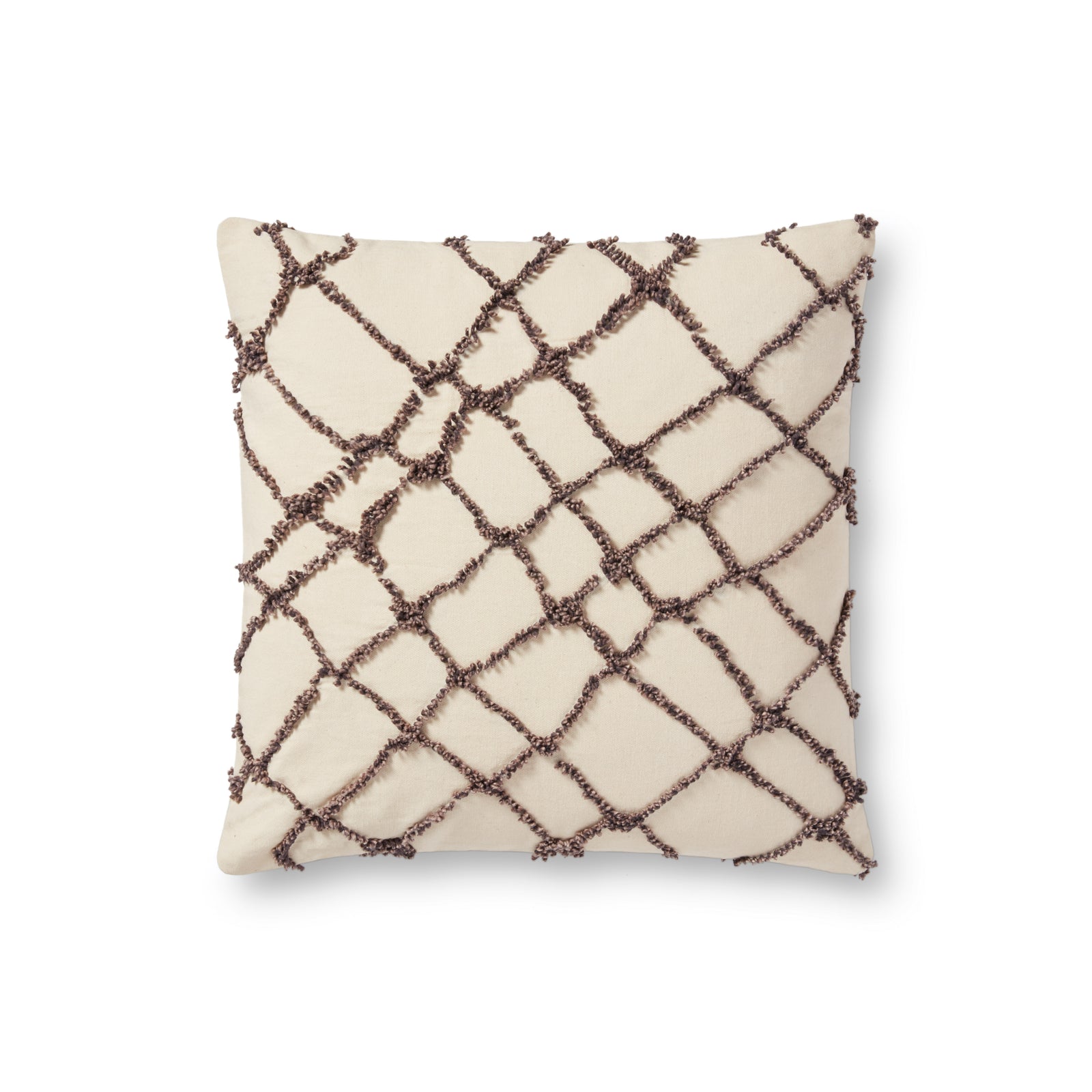 Ivory / Black Pillow (Pattern 2) — a Loloi pillow at Laurie Yapp Home.