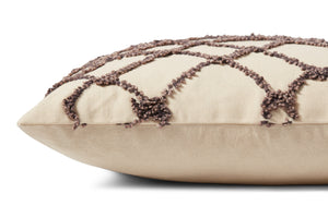 Ivory / Black Pillow (Pattern 2) shown from another angle.