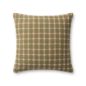 Green / Multi Pillow — a Loloi pillow at Laurie Yapp Home.