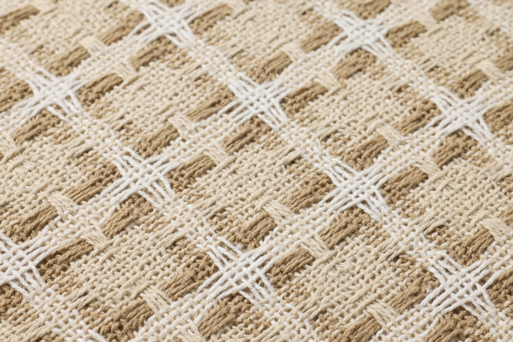 Natural / Multi Pillow (Pattern 2) shown from a different angle to reveal its pattern.