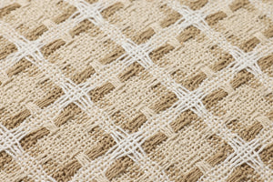 Natural / Multi Pillow (Pattern 2) shown from a different angle to reveal its pattern.