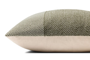 Ivory / Green Pillow shown from another angle.