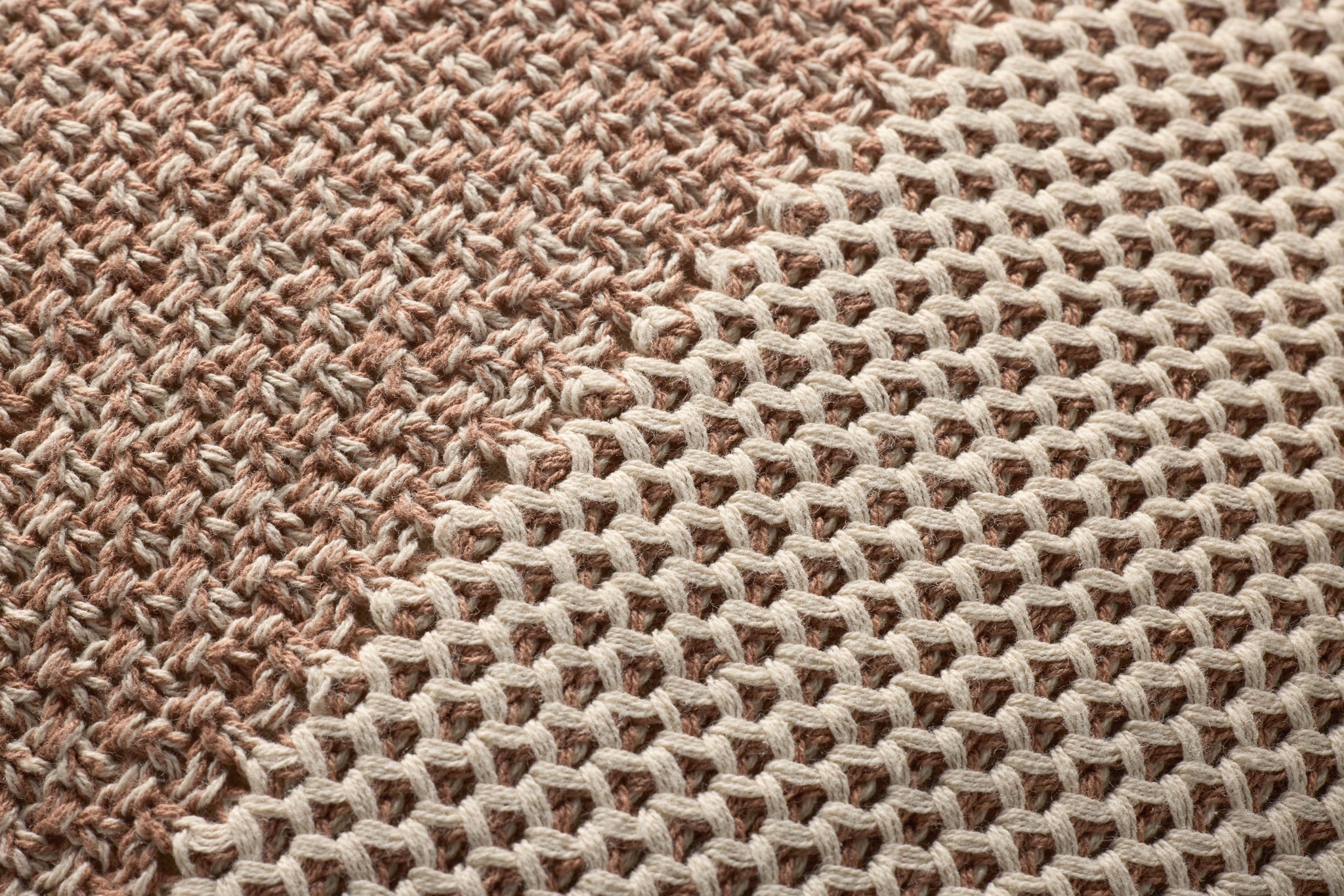 Ivory / Spice Pillow shown from a different angle to reveal its pattern.