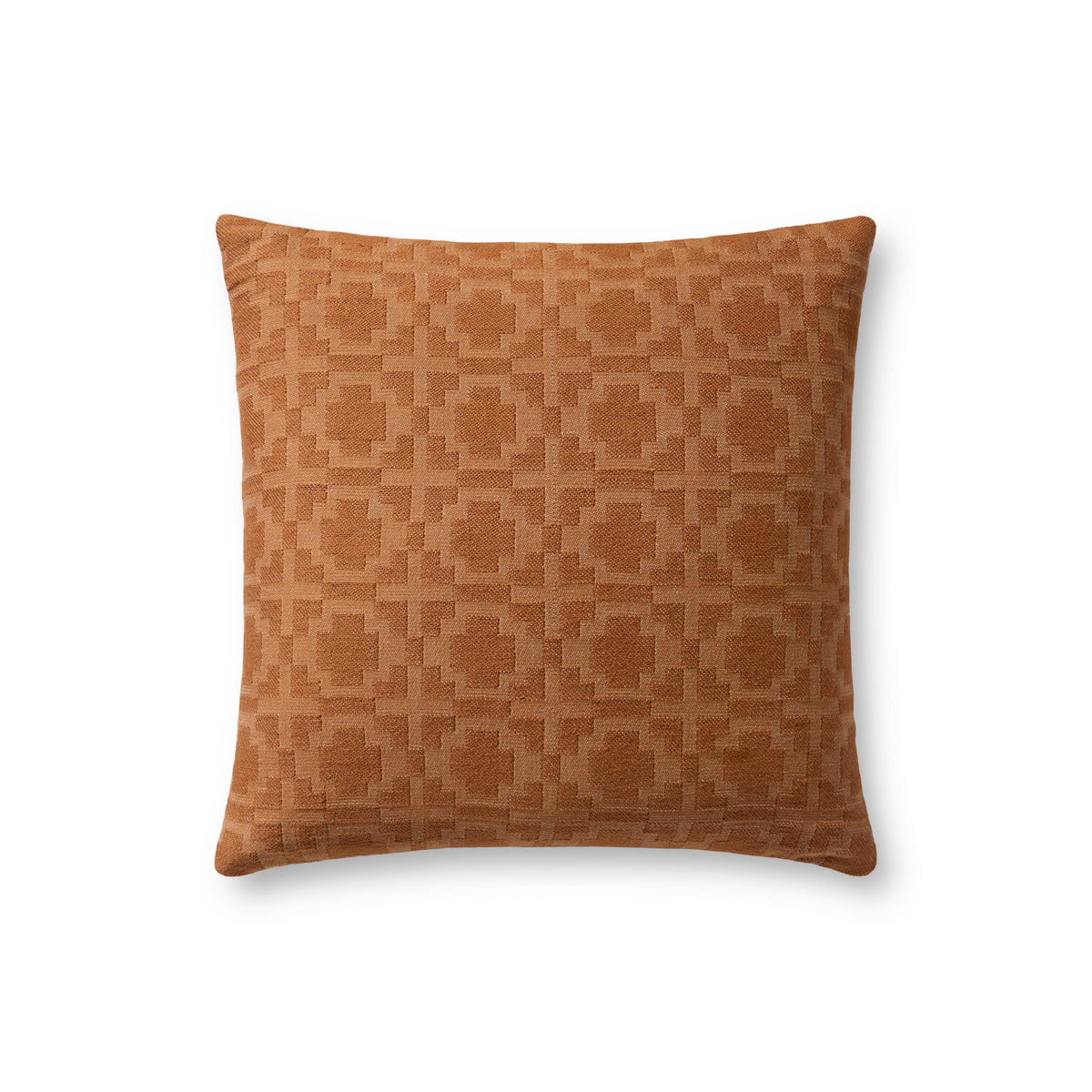 Rust Pillow (Pattern 4) — a Loloi pillow at Laurie Yapp Home.
