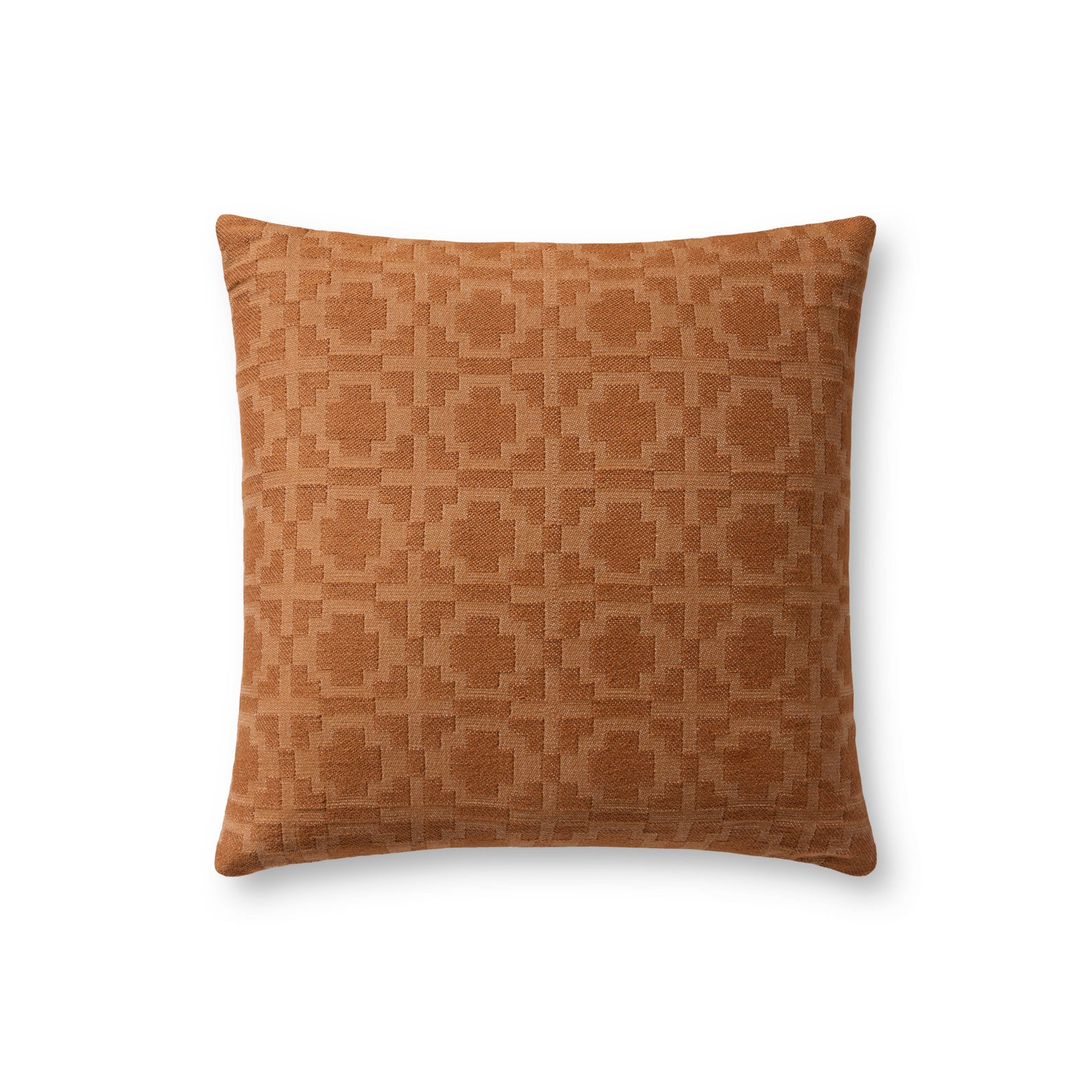 Rust Pillow (Pattern 4) — a Loloi pillow at Laurie Yapp Home.